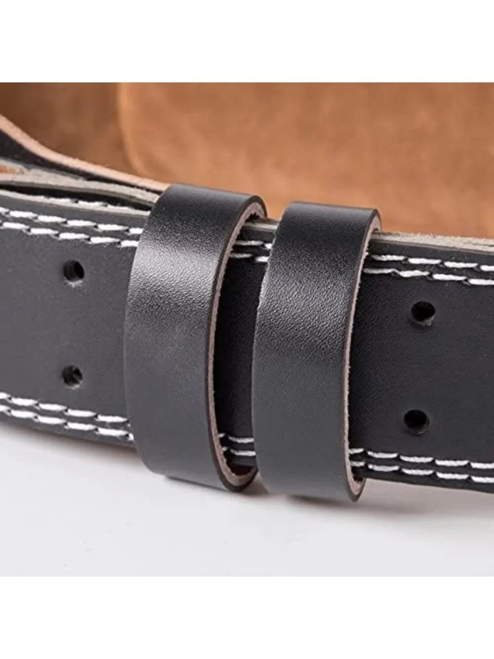 Lumbar Support Weight Lifting Belt for Strength Training & Home Gym Fitness